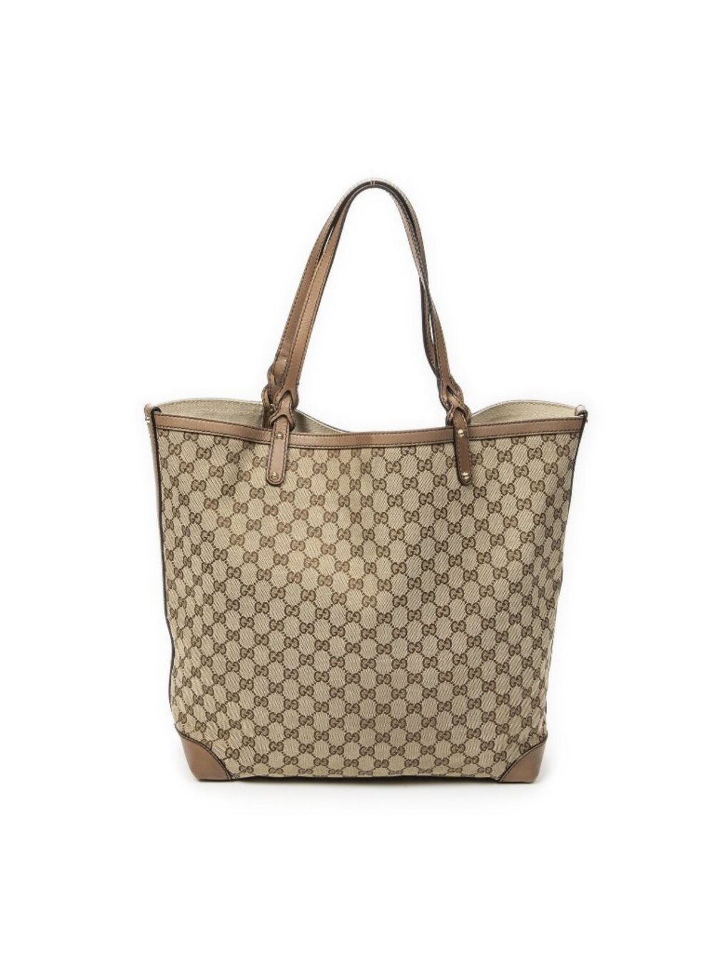 Gucci Large Craft Tote Brown Beige GG Canvas